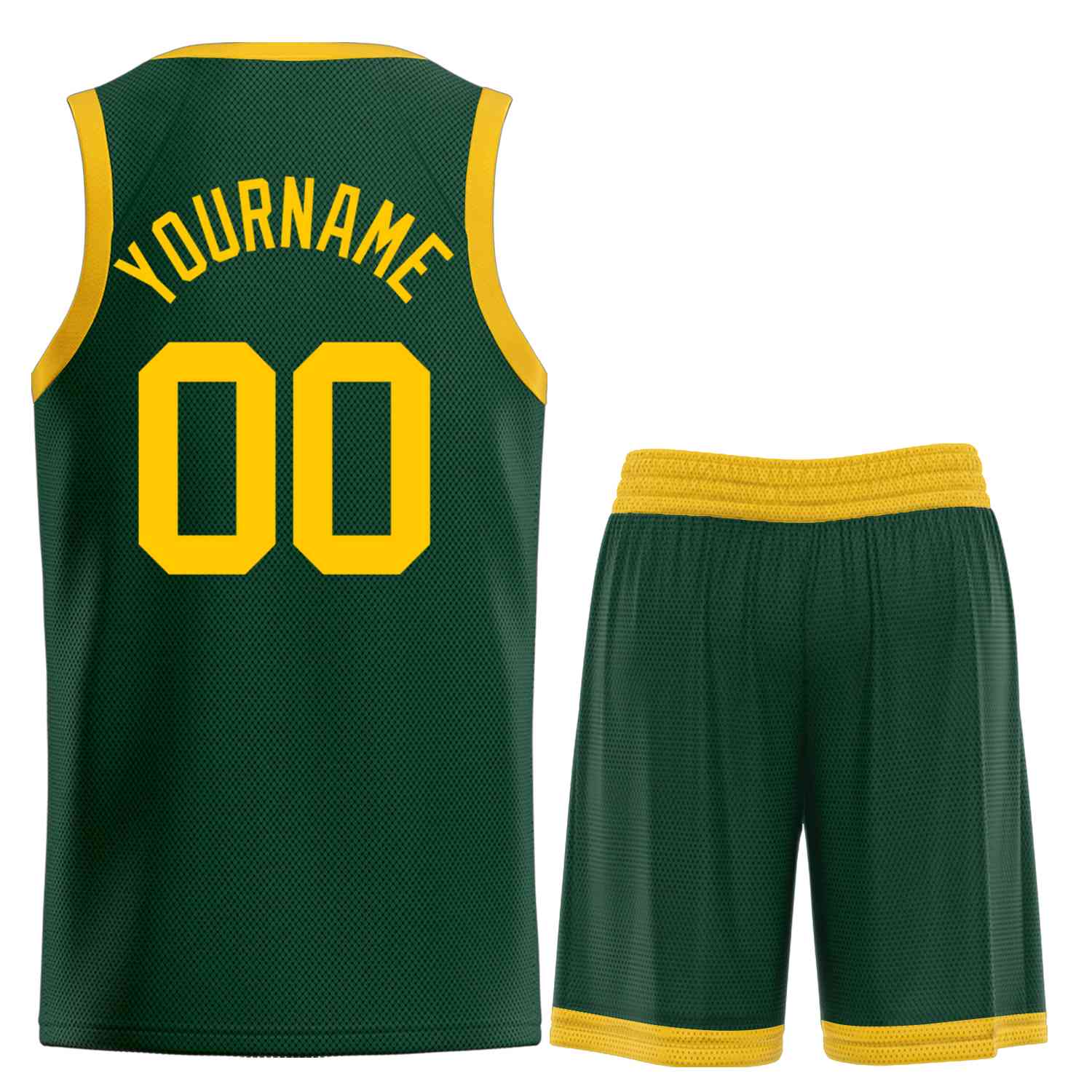 Benutzerdefinierte YellowBull Classic Sets gebogenes Basketballtrikot