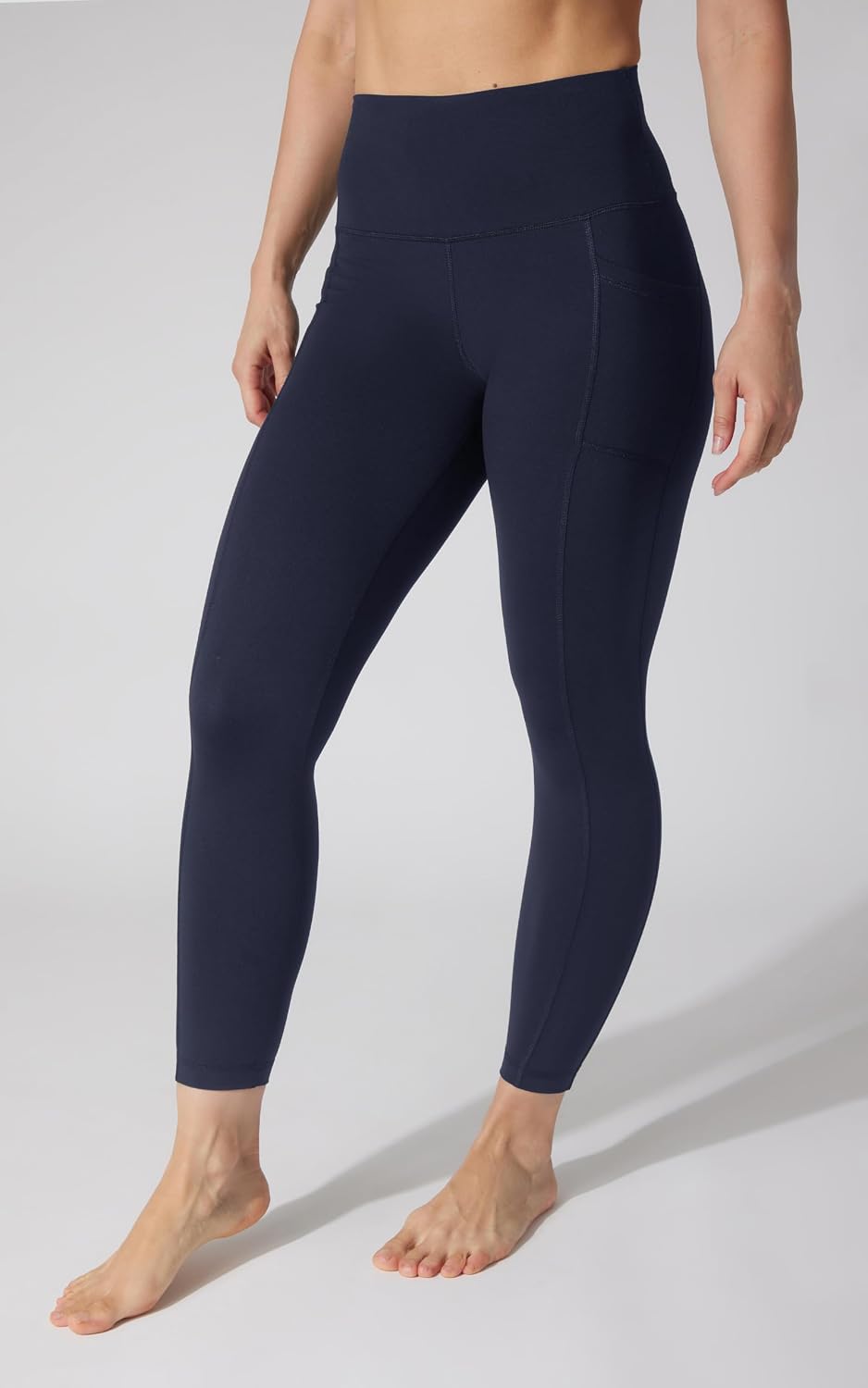 Women's High Waist Leggings with Side Pockets (Charcoal) Women's High Waist Leggings with Side Pockets (Charcoal)