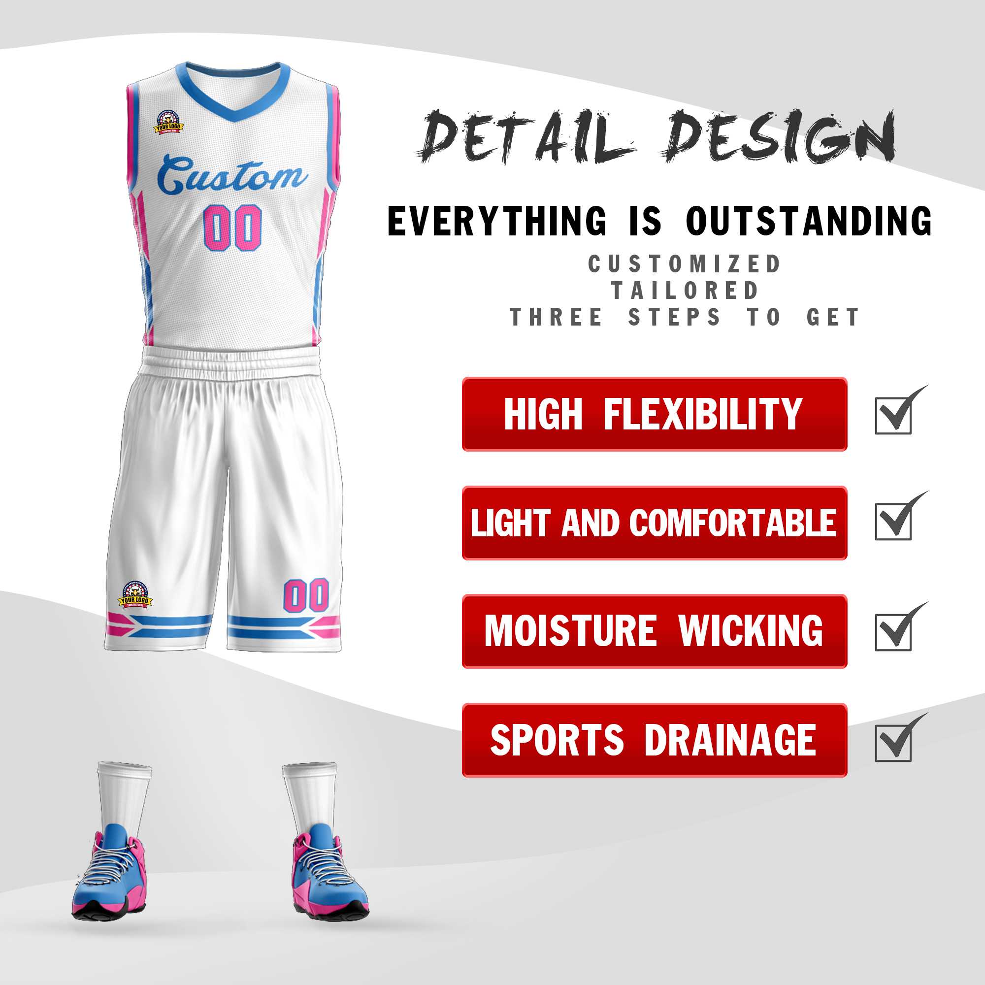 Custom Classic Sets Mesh-Basketballtrikot Custom Classic Sets Mesh-Basketballtrikot