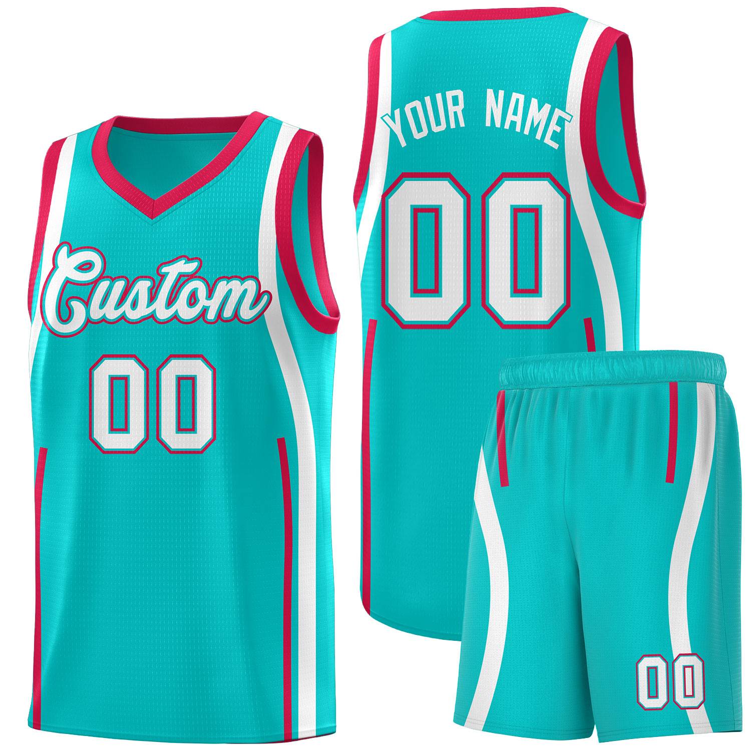 Benutzerdefinierte Basketball-Kits mit Bandmuster