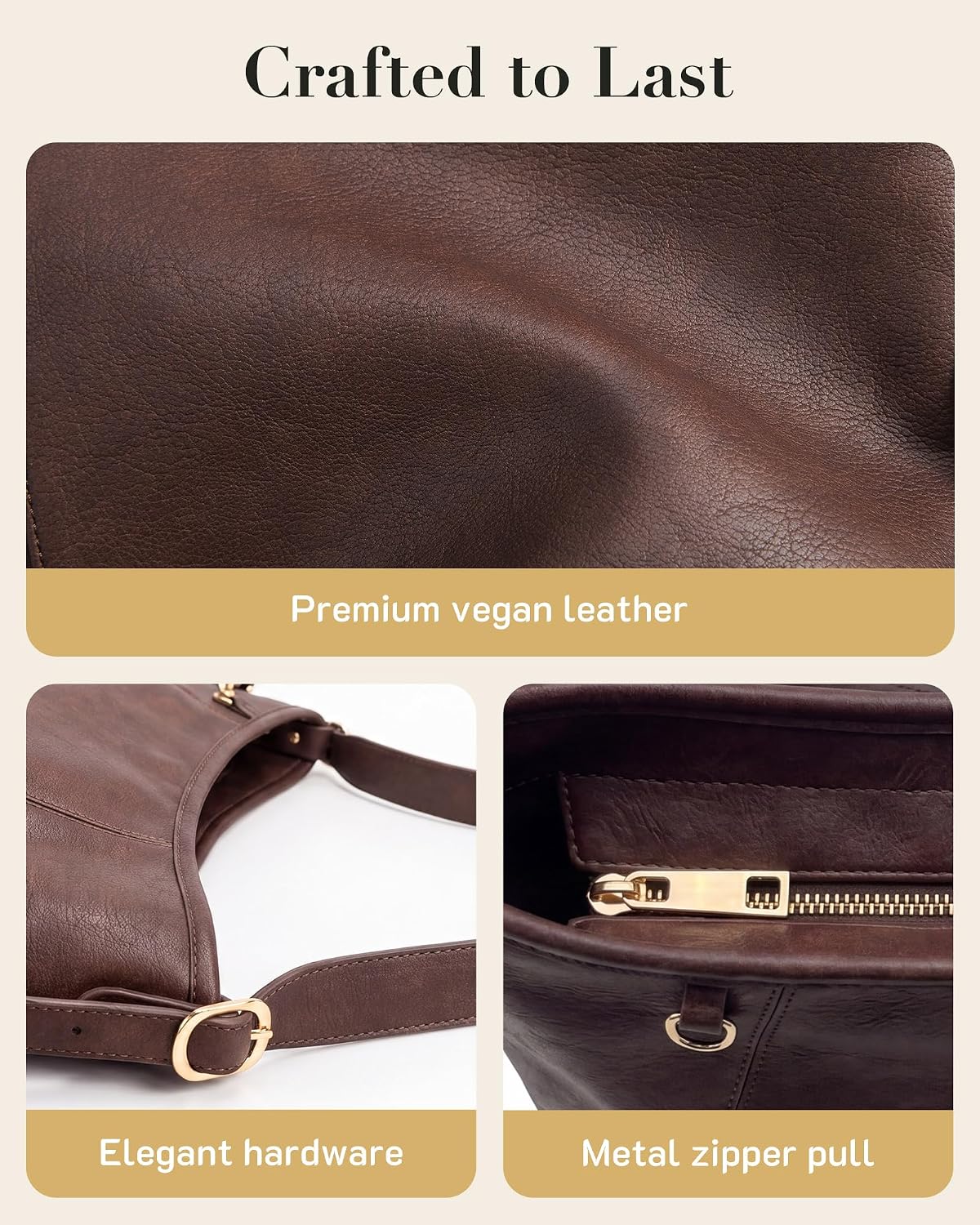Women's PU Leather Tote Bag 2-Piece Set