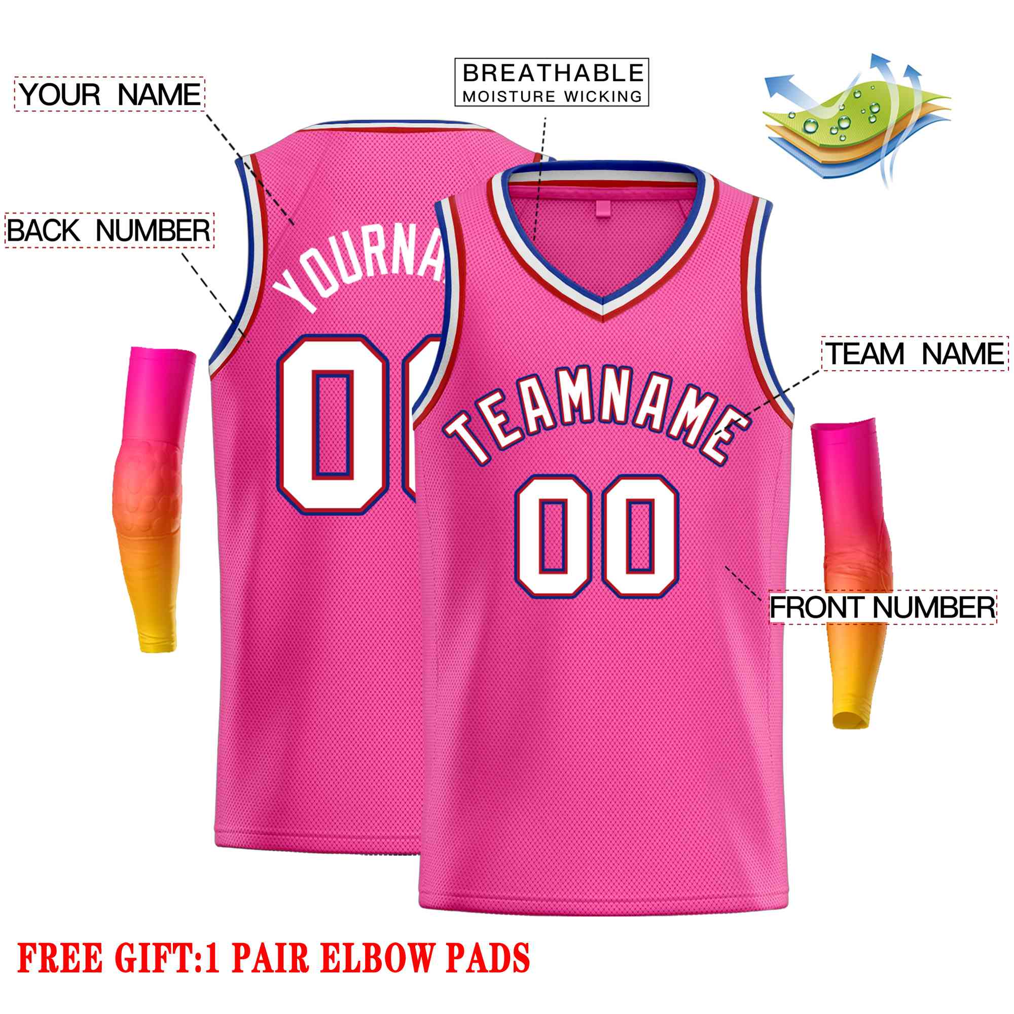 Custom Classic Tops Herren-Freizeit-Basketballtrikot