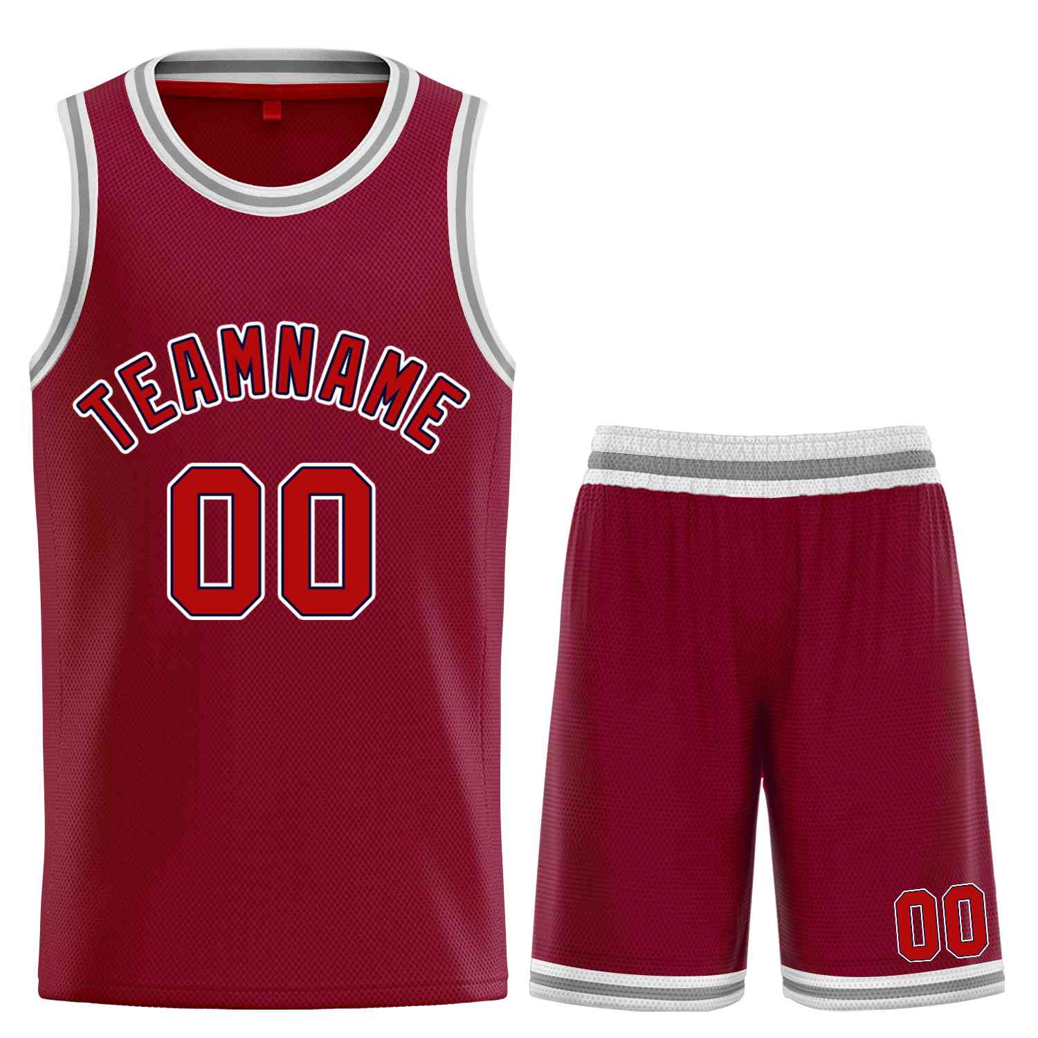 Custom Classic Sets gebogenes Basketballtrikot
