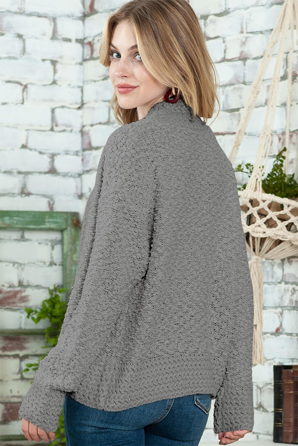 Women's Fashion Open Front Long Sleeve Chunky Knit Cardigans Sweaters Outerwear Coats Edition Women's Fashion Open Front Long Sleeve Chunky Knit Cardigans Sweaters Outerwear Coats Edition