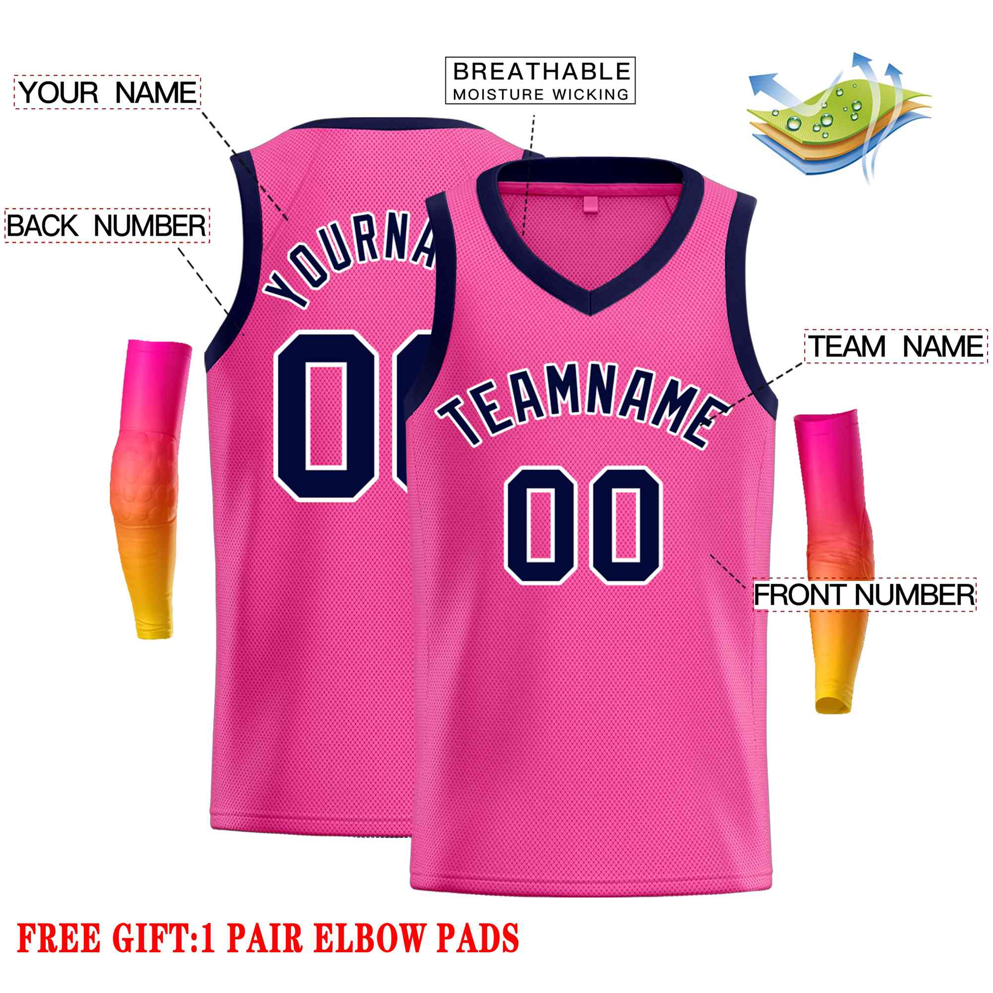 Custom Classic Tops Herren-Freizeit-Basketballtrikot
