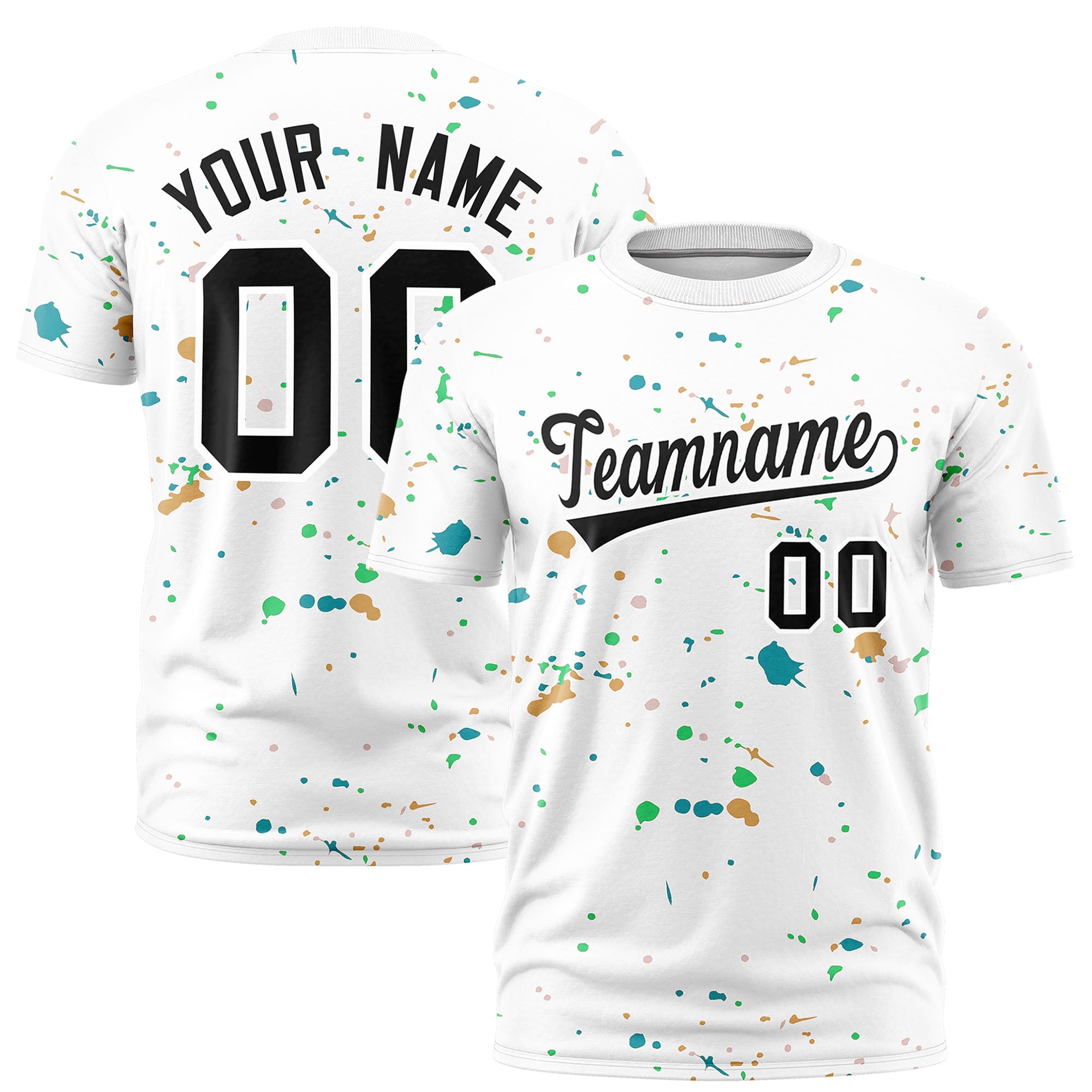 Benutzerdefiniertes Spray Painting Graffiti-Muster-Personalisierungs-T-Shirt