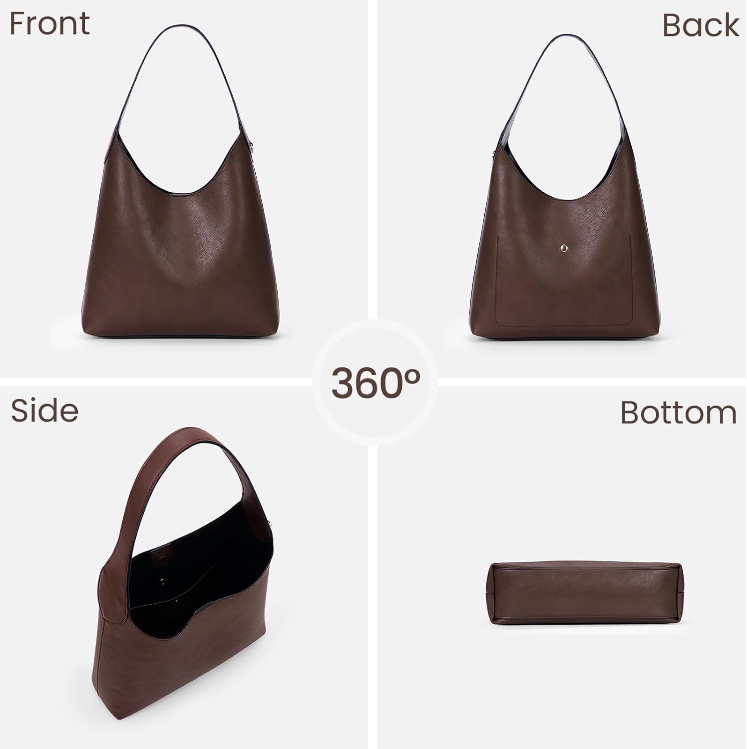 Women's Woven Tote Bag Brown Braided Handles