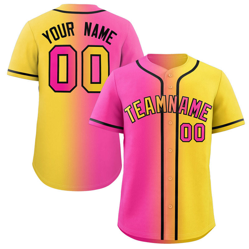 Benutzerdefiniertes, modisches, authentisches Baseball-Trikot mit Farbverlauf Benutzerdefiniertes, modisches, authentisches Baseball-Trikot mit Farbverlauf